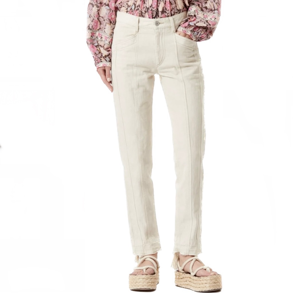 New Isabel Marant Etoile Beige Cotton Pants